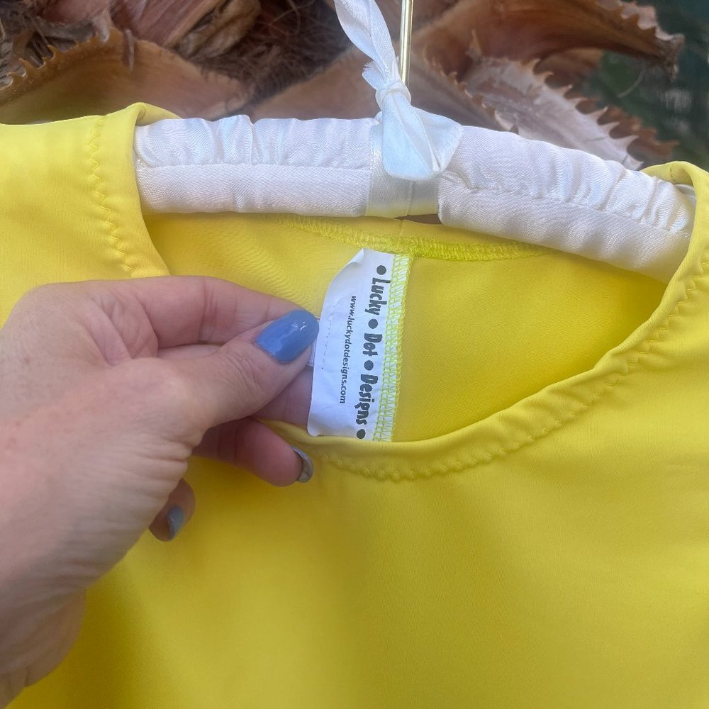 Yellow Polyester Flowey Top - Picture 2 of 4